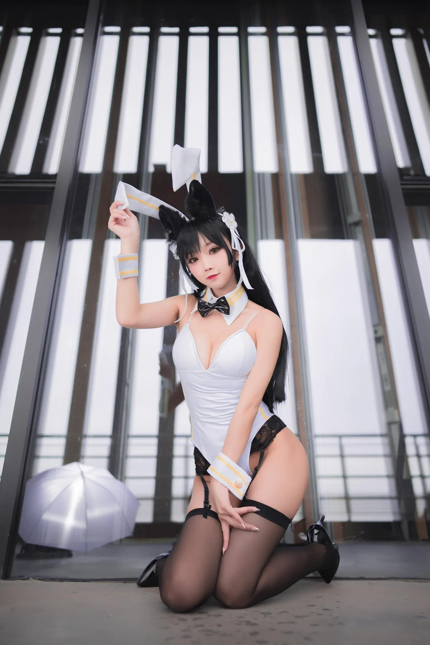 鬼畜瑶在不在w – NO.13 -爱宕白色兔女郎 [22P]插图8